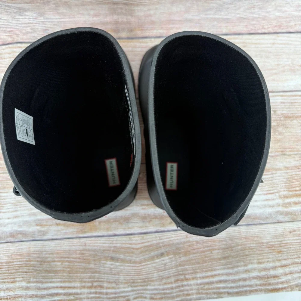 Hunter Original Short Black Matte Waterproof Rain Boots‎ Womens 9M 1881032
